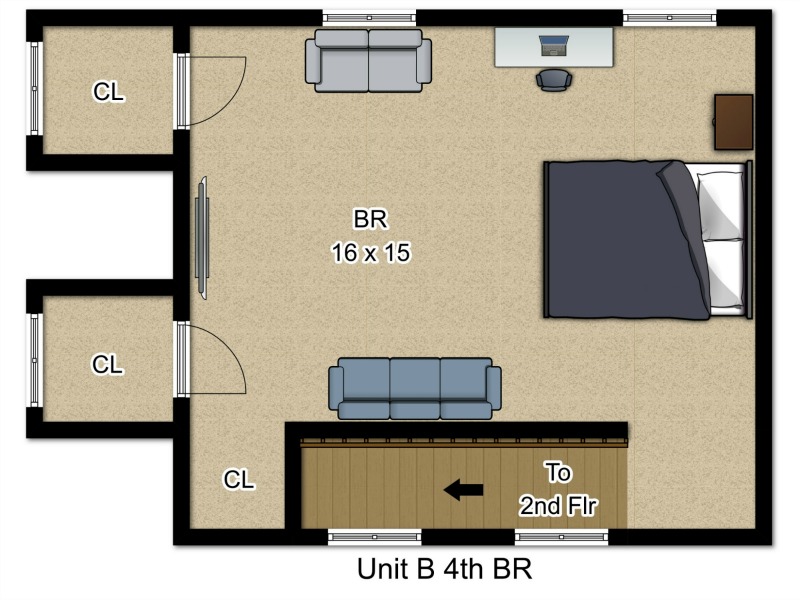 Apartment B - 3rd Floor